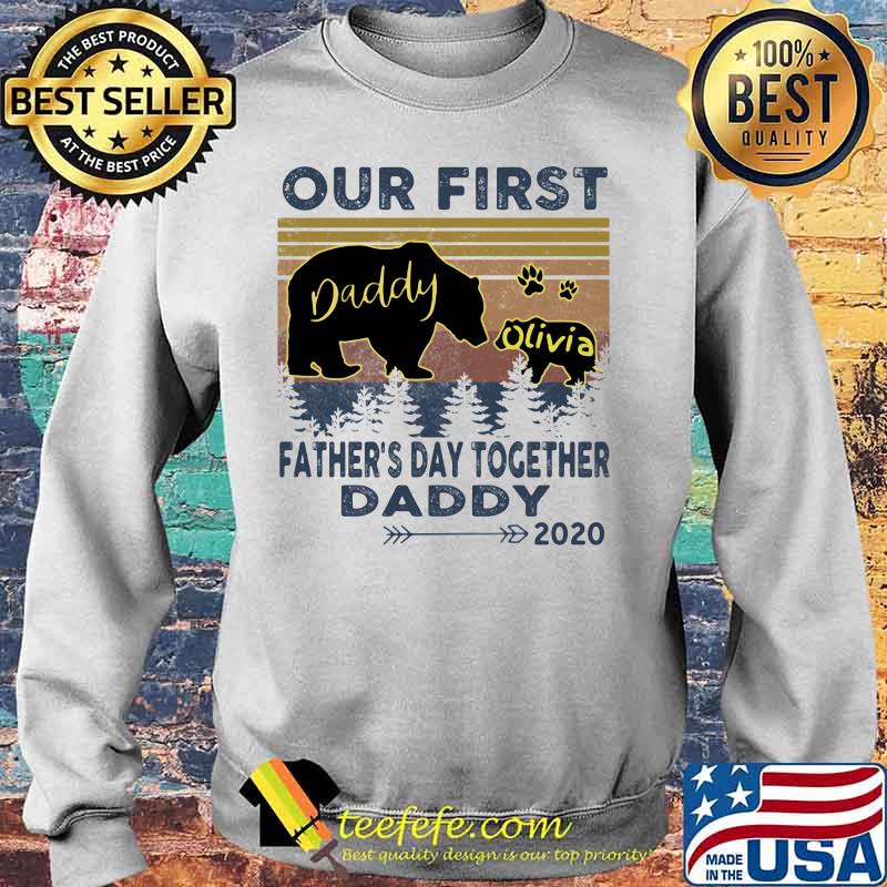 Bear our first father's day together daddy 2020 vintage retro s Sweater Bear our first father's day together daddy 2020 vintage retro s Sweater