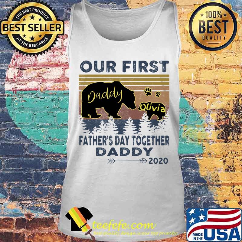 Bear our first father's day together daddy 2020 vintage retro s Tank top Bear our first father's day together daddy 2020 vintage retro s Tank top