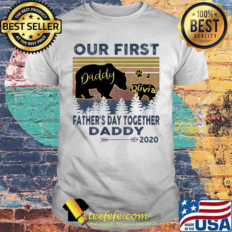 Bear our first father's day together daddy 2020 vintage retro shirt Bear our first father's day together daddy 2020 vintage retro shirt