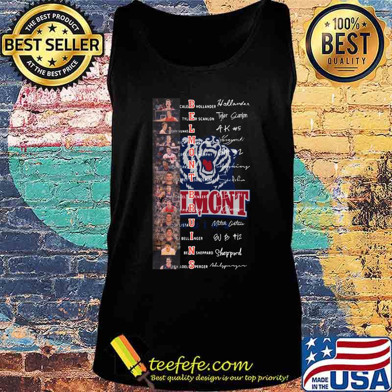Belmont basketball name players signature s Tank top Belmont basketball name players signature s Tank top