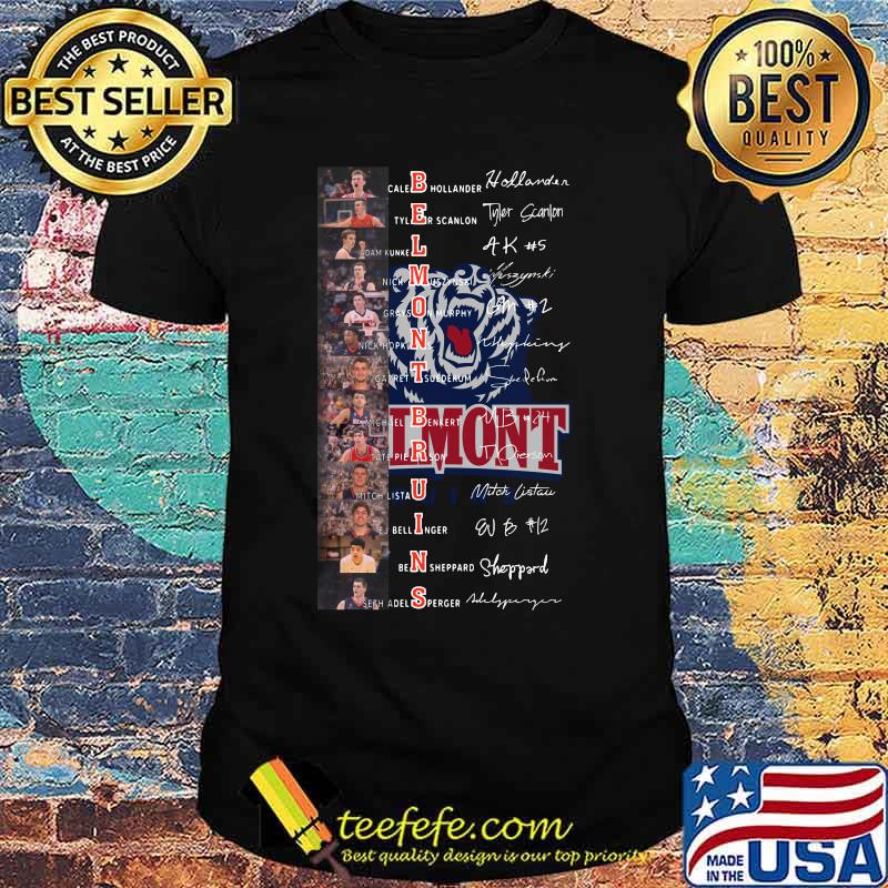 Belmont basketball name players signature shirt Belmont basketball name players signature shirt