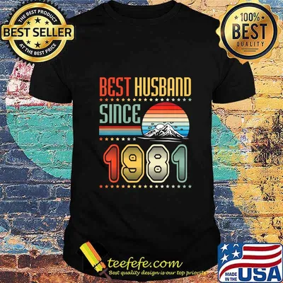 Best Husband Since 1981 Wedding Married Anniversary 39 Years T-Shirt