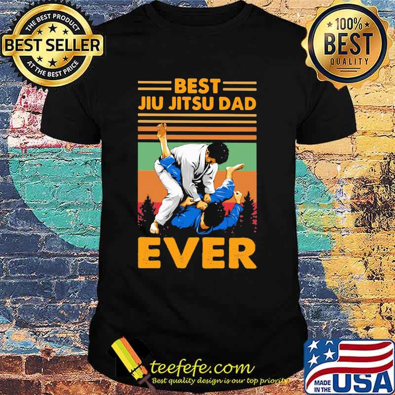 Best Jiu Jitsu Dad Ever Vintage Retro Shirt Best Jiu Jitsu Dad Ever Vintage Retro Shirt