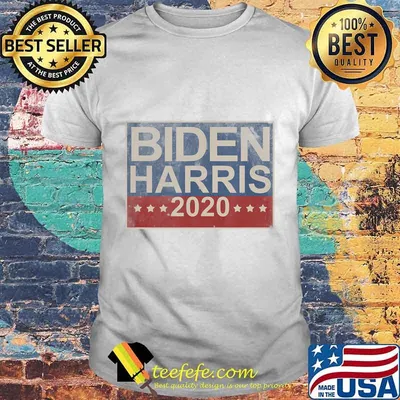 Biden Harris 2020 Vintage Retro Button T-Shirt