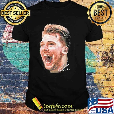 Big face luka doncic signature shirt