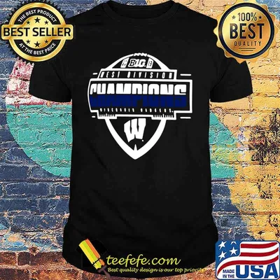 Big west division champions wisconsin badgers shirt