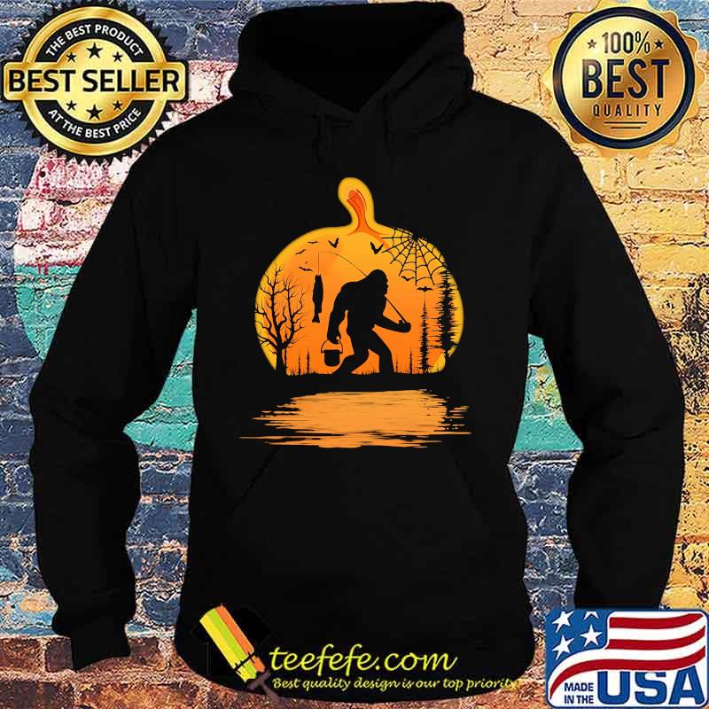 Bigfoot Fishing Pumpkin Halloween Shirt Hoodie Bigfoot Fishing Pumpkin Halloween Shirt Hoodie