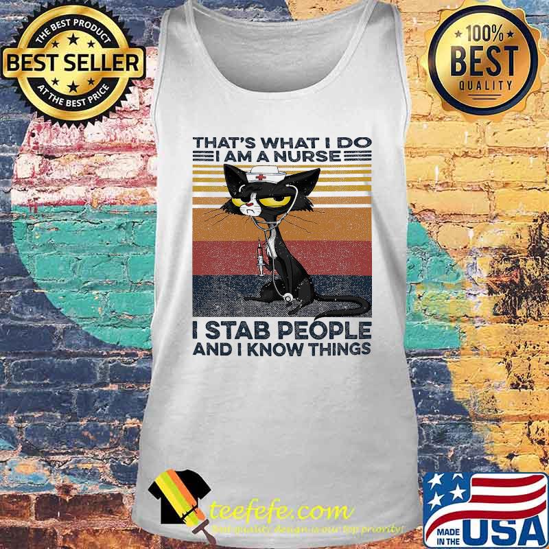 Black car that's what i do i am a nurse i stab people and i know things vintage retro s Tank top Black car that's what i do i am a nurse i stab people and i know things vintage retro s Tank top