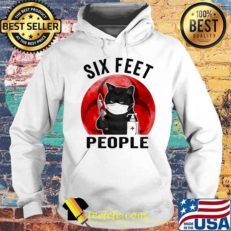 Black Cat Face mask Six Feet People Murderous Cat With Knife Sunset s Hoodie Black Cat Face mask Six Feet People Murderous Cat With Knife Sunset s Hoodie