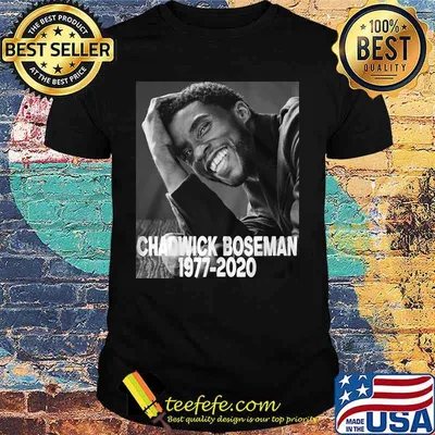 Black panther chadwick Boseman 1977 2020 smiling picture shirt