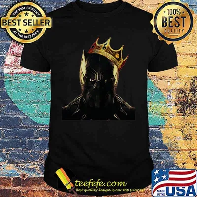 Black panther chadwick Boseman king shirt