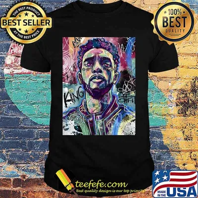 Black panther chadwick Boseman king shut art shirt