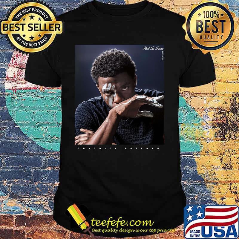 Black panther chadwick Boseman picture shirt