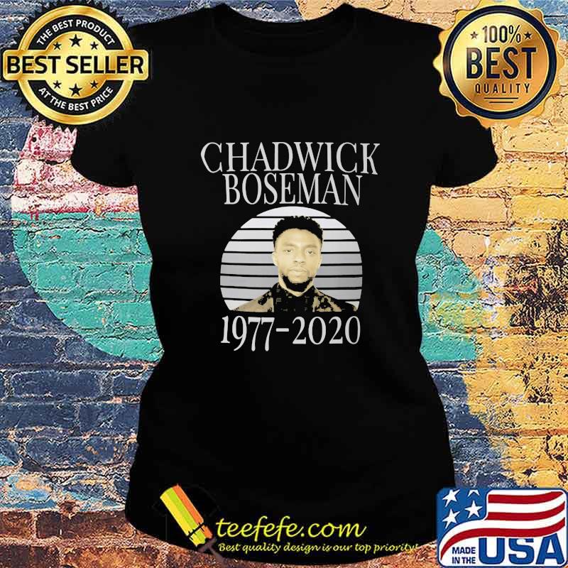 Black panther chadwick boseman rip 1977 2020 vintage retro s Ladies tee Black panther chadwick boseman rip 1977 2020 vintage retro s Ladies tee