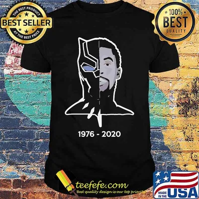 Black panther chadwick rip 1977 2020 shirt