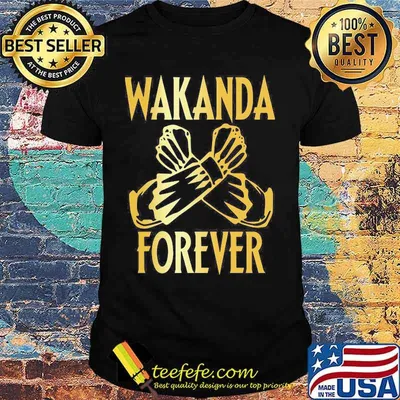 Black panther chadwick wakanda forever hand shirt