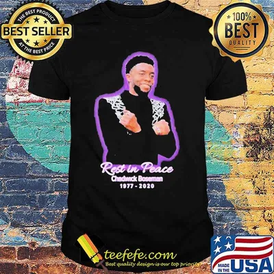 Black panther rest in peace chadwick 1977 2020 shirt