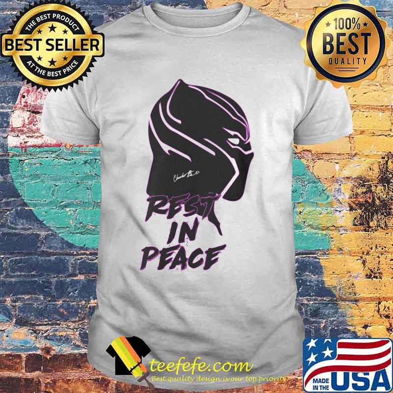 Black panther rip chadwick actor rest in peace signature shirt