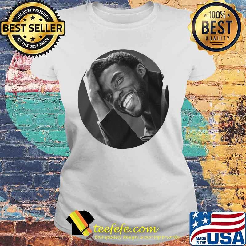 Black panther rip chadwick actor smiling s Laides tee Black panther rip chadwick actor smiling s Laides tee