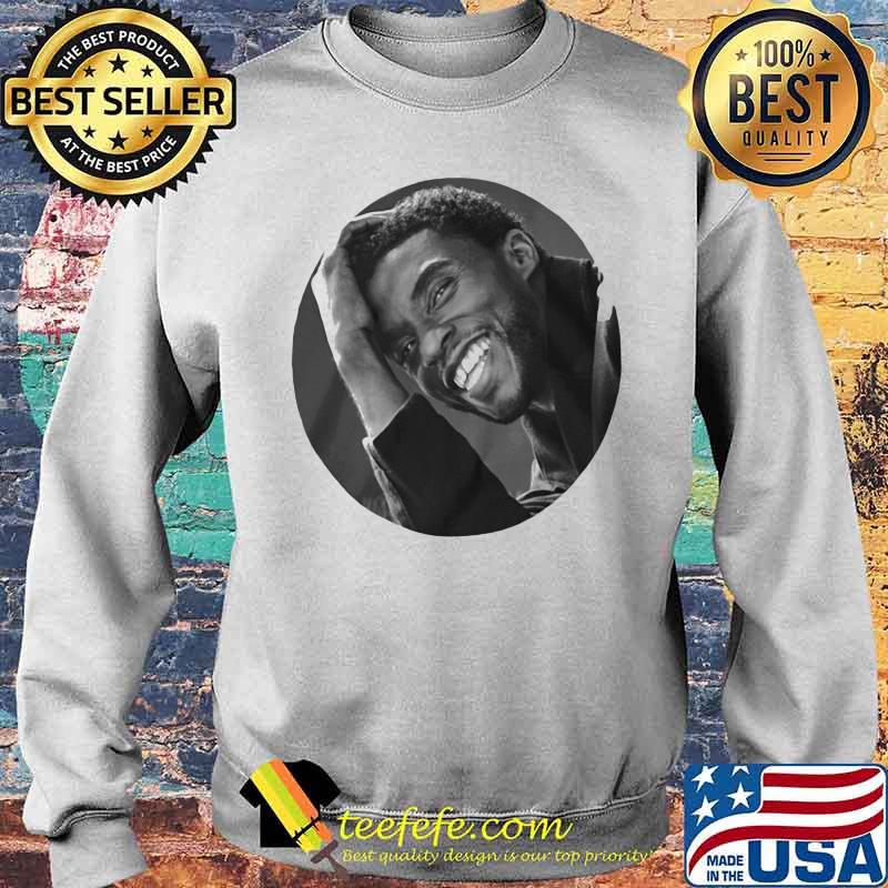 Black panther rip chadwick actor smiling s Sweater Black panther rip chadwick actor smiling s Sweater