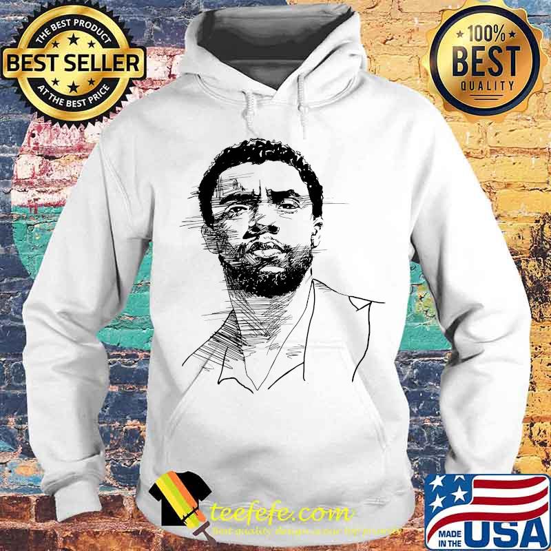 Black panther rip chadwick art white and black s Hoodie Black panther rip chadwick art white and black s Hoodie