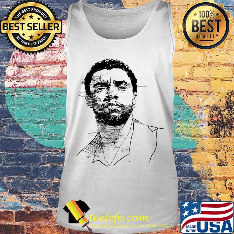 Black panther rip chadwick art white and black s Tank top Black panther rip chadwick art white and black s Tank top
