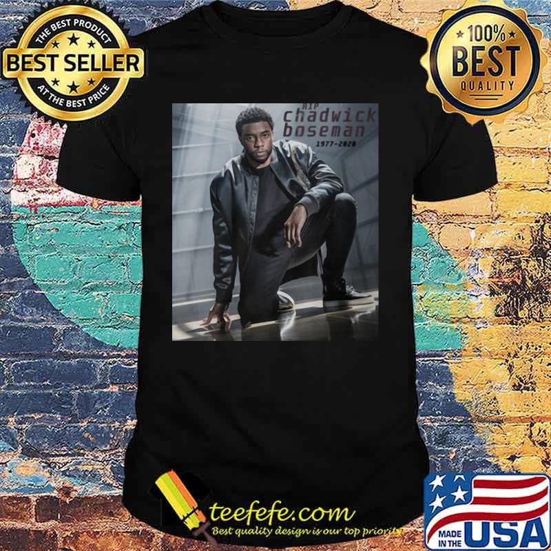 Black panther rip chadwick Boseman 1977 2020 pictures shirt