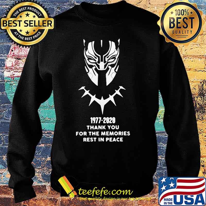 Black panther rip chadwick boseman 1977 2020 thank you for the memories rest in peace s Sweater Black panther rip chadwick boseman 1977 2020 thank you for the memories rest in peace s Sweater