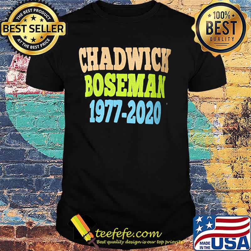 Black panther rip chadwick boseman 1977 2020 vintage shirt