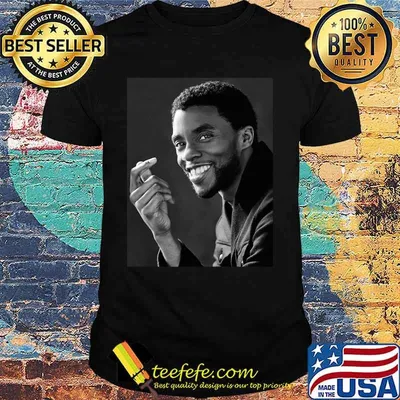 Black panther rip chadwick boseman actor picture shirt