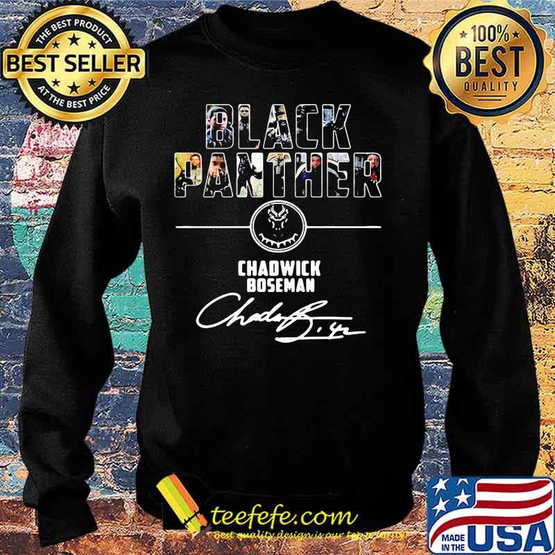 Black panther rip chadwick Boseman actor signature s Sweater Black panther rip chadwick Boseman actor signature s Sweater