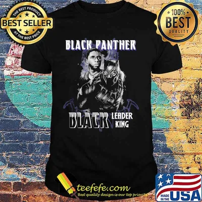 Black panther rip chadwick Boseman black leader king shirt