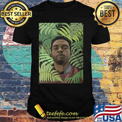 Black panther rip chadwick Boseman leafs shirt