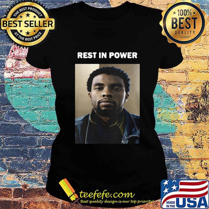 Black panther rip chadwick Boseman rest in power s Ladies tee Black panther rip chadwick Boseman rest in power s Ladies tee