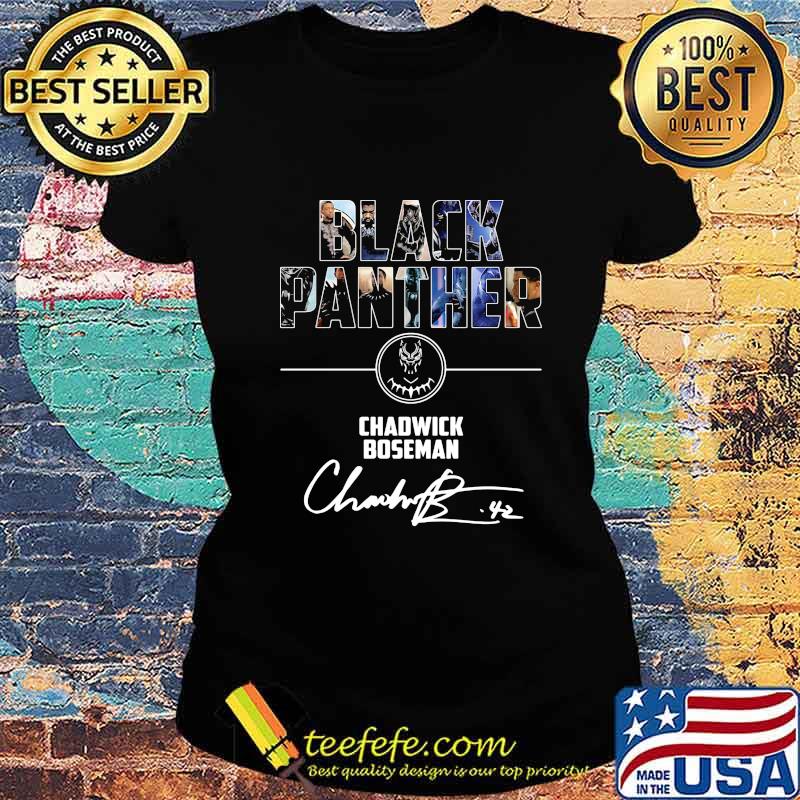 Black panther rip chadwick Boseman signature s Ladies tee Black panther rip chadwick Boseman signature s Ladies tee