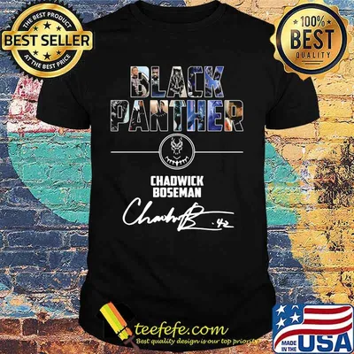 Black panther rip chadwick Boseman signature shirt