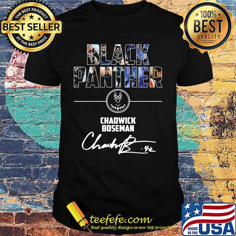 Black panther rip chadwick Boseman signature shirt