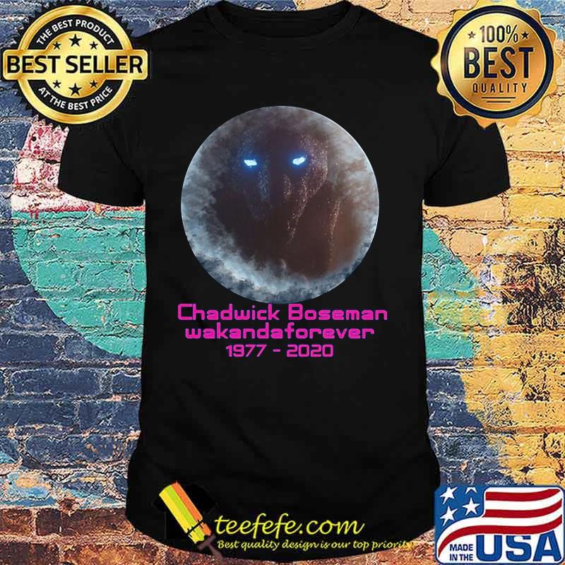 Black panther rip chadwick boseman wakanda forever 1977 2020 moon shirt