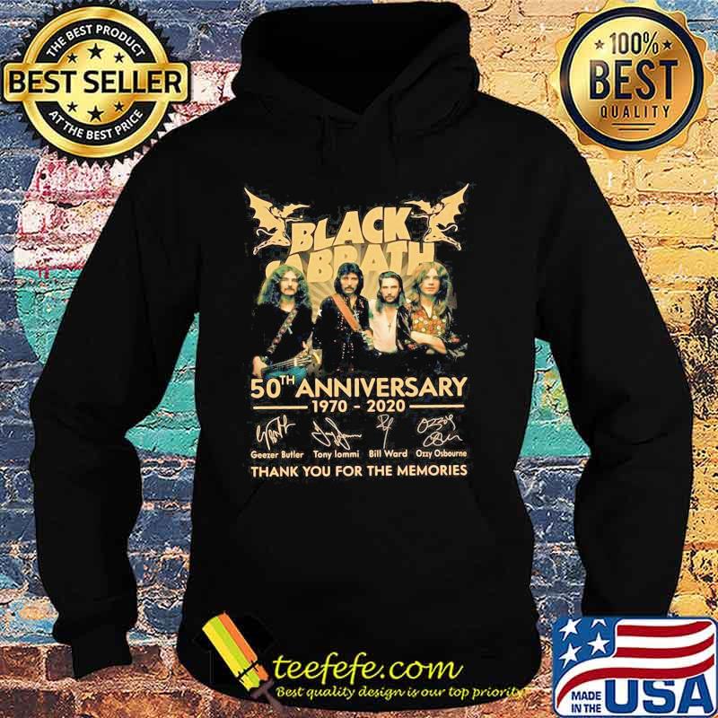 Black sabbath 50th anniversary 1970 2020 thank you for the memories signatures s Hoodie Black sabbath 50th anniversary 1970 2020 thank you for the memories signatures s Hoodie