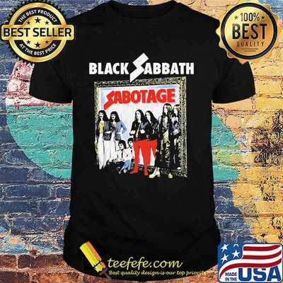 Black sabbath band sabotage shirt