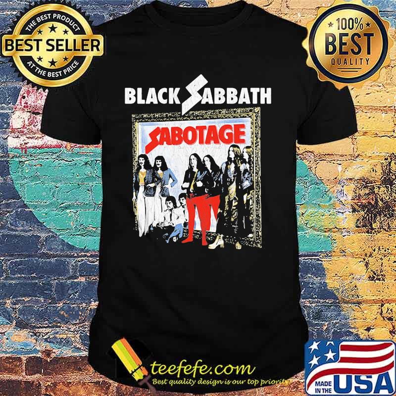 Black sabbath band sabotage shirt