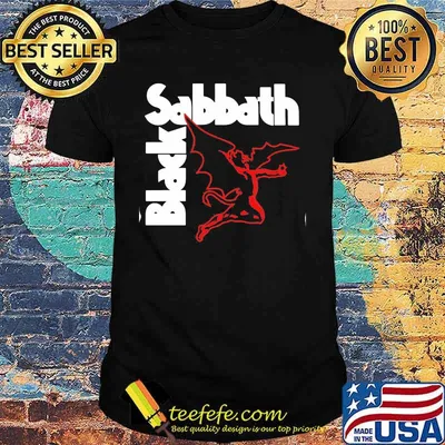 Black sabbath band satan winged demon shirt