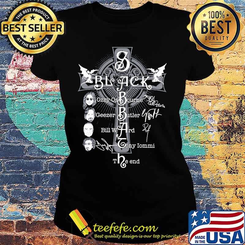 Black sabbath ozzy osbourne geezer butler bill ward tony iommi the end s Ladies tee Black sabbath ozzy osbourne geezer butler bill ward tony iommi the end s Ladies tee