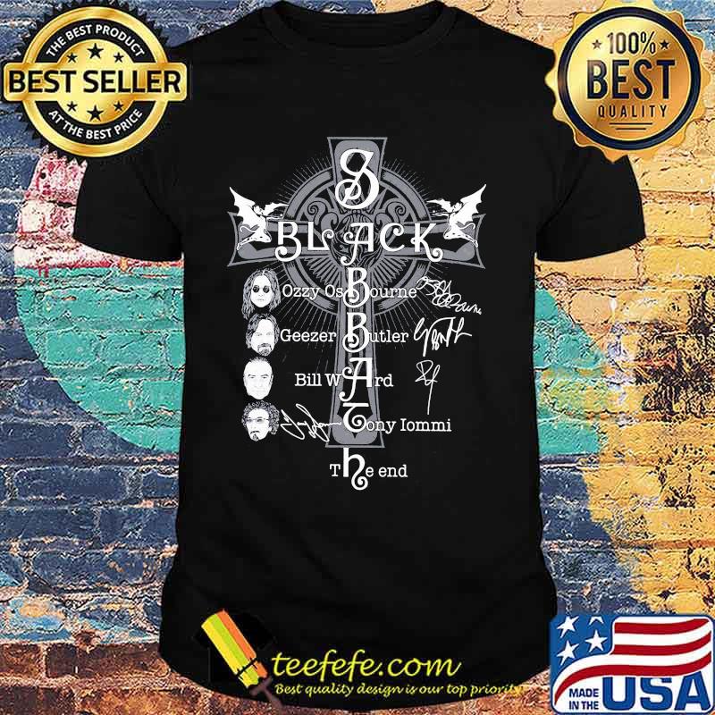 Black sabbath ozzy osbourne geezer butler bill ward tony iommi the end shirt Black sabbath ozzy osbourne geezer butler bill ward tony iommi the end shirt