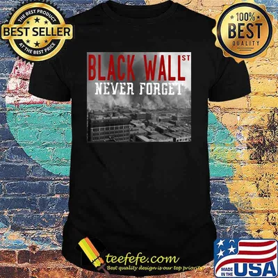 Black wall never forget shirt