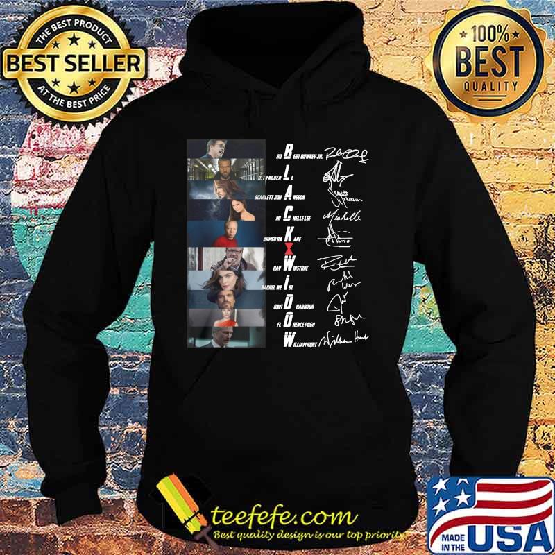 Black widow movie characters signatures s Hoodie Black widow movie characters signatures s Hoodie
