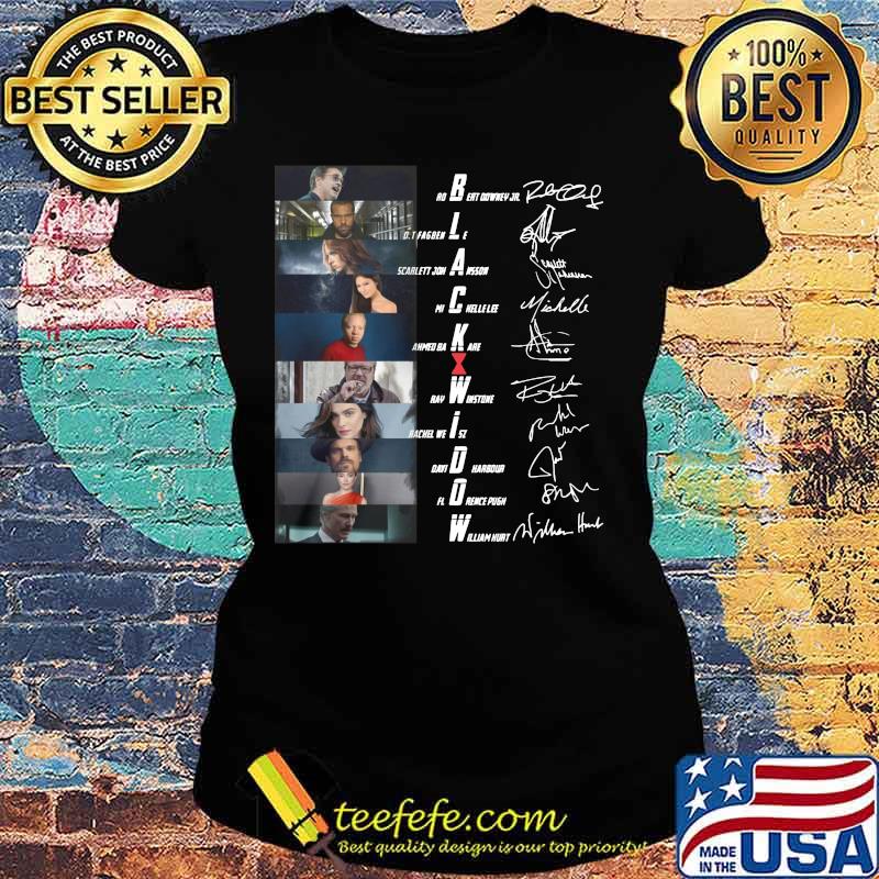 Black widow movie characters signatures s Ladies tee Black widow movie characters signatures s Ladies tee
