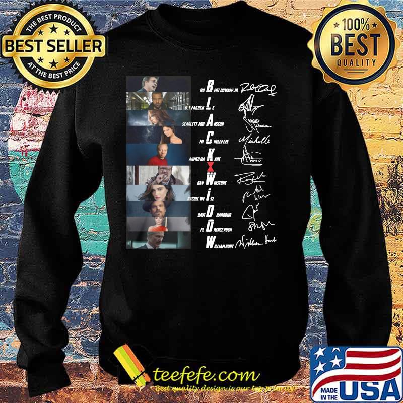 Black widow movie characters signatures s Sweater Black widow movie characters signatures s Sweater