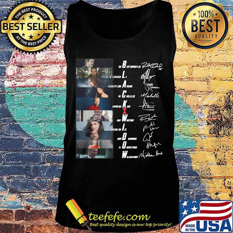 Black widow movie characters signatures s Tank top Black widow movie characters signatures s Tank top