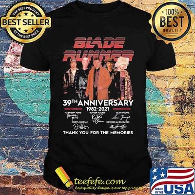 Blade runner 39th anniversary 1982 2020 thank you for the memories signatures shirt